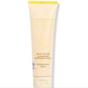 NIB BEEKMAN 1802 MILK SCRUB OAT & GOAT MILK EXFOLIATING CLEANSER